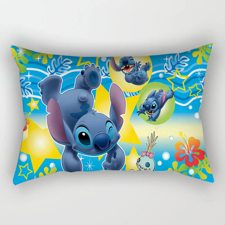 30x50cm Disney Stitch Throw Pillowcase Anime Cartoon Lilo & Stitch Printing Sofa Pillow