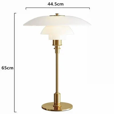 Applicable to   PH Glass Table Lamp Fashion Living Room Bedroom Bedside Study Table Lamp