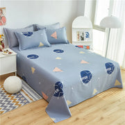 Cartoon Star Flat Sheet Twin Kawaii Yellow Stars Bed Sheet Set For Child Teen Room