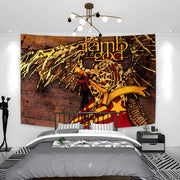 American Pop-Rock Lamb Of Gods Background Decorative Tapestry