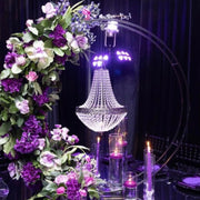 light Crystal Metal Vase Flower Stand Holders for wedding Centerpiece Chandelier