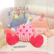 Little monster throw pillow waist sofa bedroom bedside workstation waist cushion back cushion bed decoration