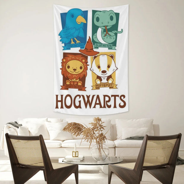 Harry Potter Fabric Tapestry    for Wall Bedroom Room Decorating Items