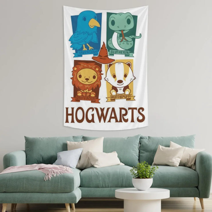 Harry Potter Fabric Tapestry    for Wall Bedroom Room Decorating Items