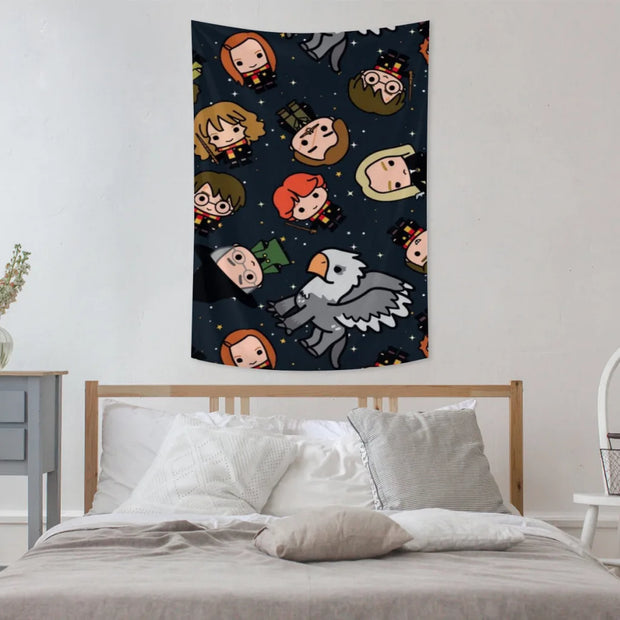 Harry Potter Fabric Tapestry    for Wall Bedroom Room Decorating Items