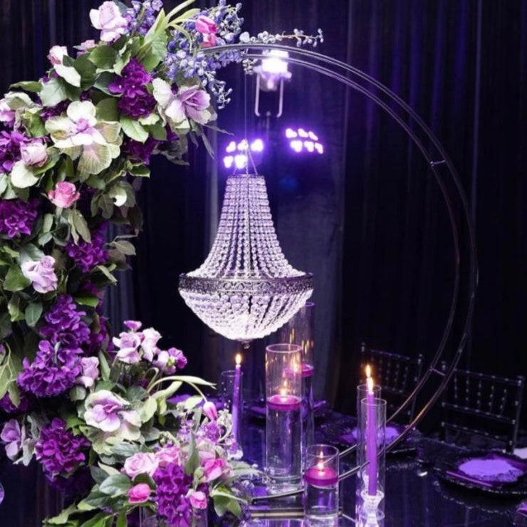 light Crystal Metal Vase Flower Stand Holders for wedding Centerpiece Chandelier