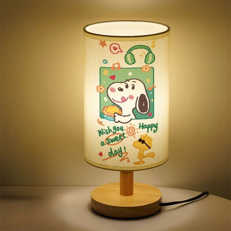 Snoopy Peanuts cartoon cute bedroom bedside lamp decorative ornaments children's room lamp