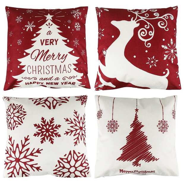 Christmas Pillow Cover, Decor for Home,Xmas Decorations Throw Cushion Case for Home