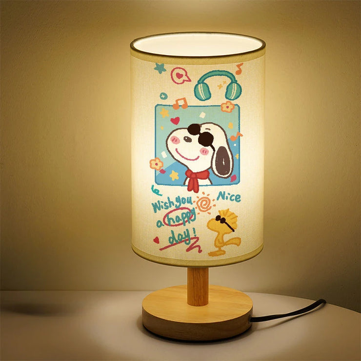 Snoopy Peanuts cartoon cute bedroom bedside lamp decorative ornaments children's room lamp