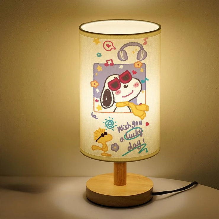 Snoopy Peanuts cartoon cute bedroom bedside lamp decorative ornaments children's room lamp