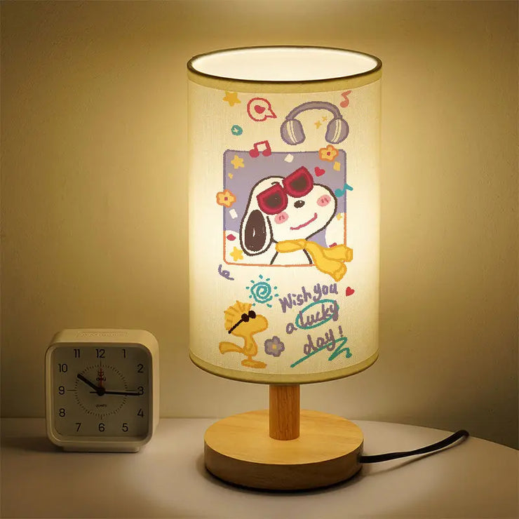 Snoopy Peanuts cartoon cute bedroom bedside lamp decorative ornaments children's room lamp