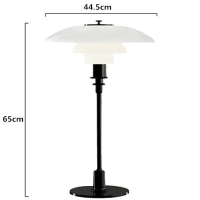 Applicable to   PH Glass Table Lamp Fashion Living Room Bedroom Bedside Study Table Lamp