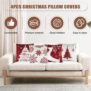 Christmas Pillow Cover, Decor for Home,Xmas Decorations Throw Cushion Case for Home