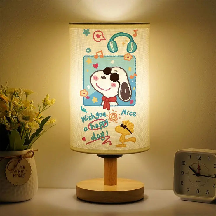 Snoopy Peanuts cartoon cute bedroom bedside lamp decorative ornaments children's room lamp