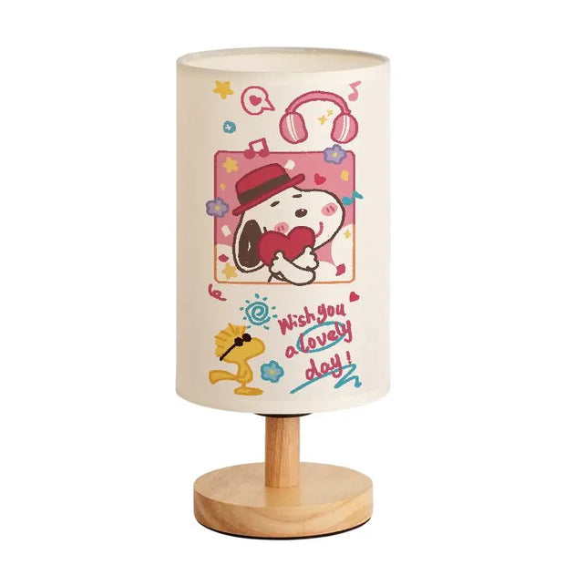 Snoopy Peanuts cartoon cute bedroom bedside lamp decorative ornaments children's room lamp