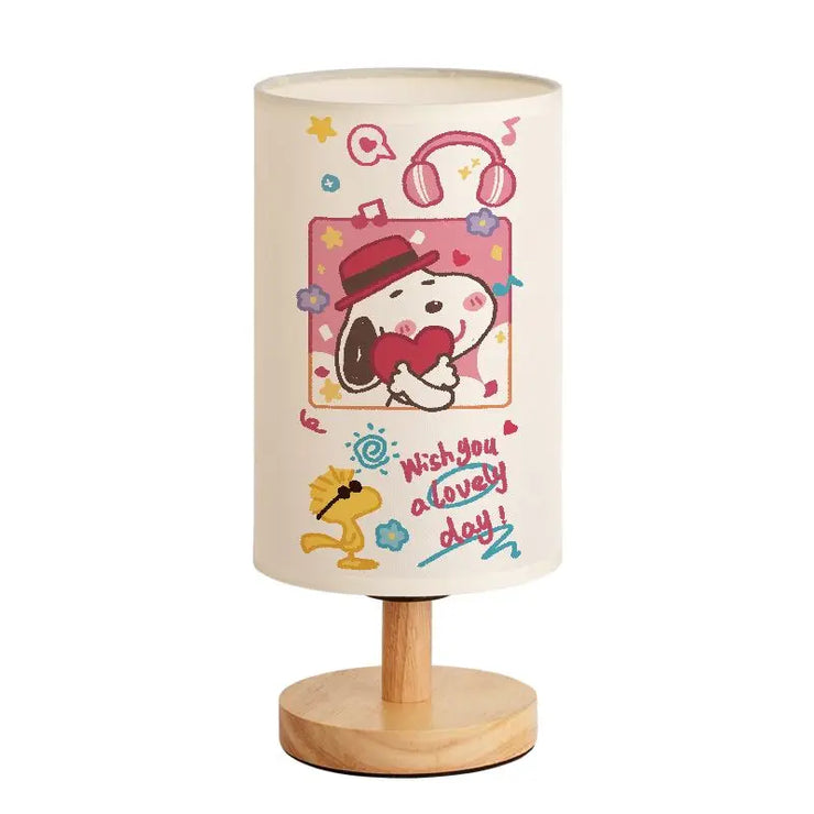 Snoopy Peanuts cartoon cute bedroom bedside lamp decorative ornaments children's room lamp