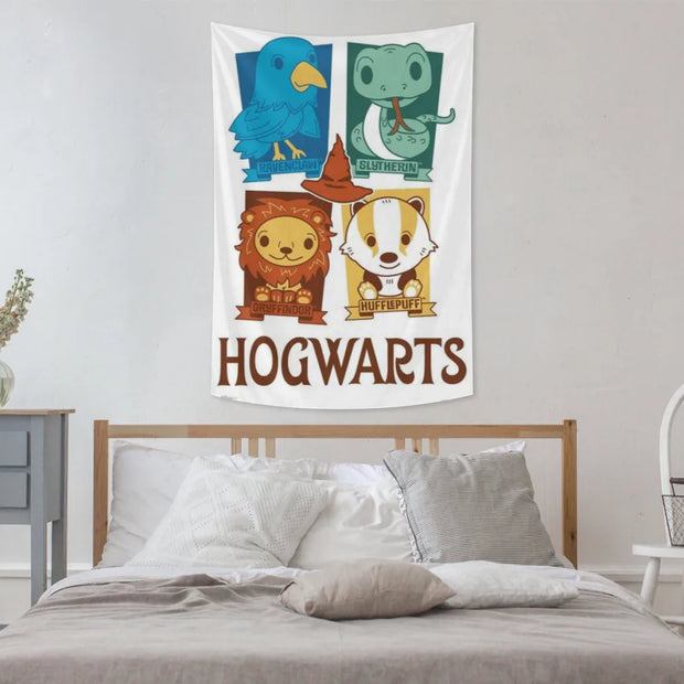 Harry Potter Fabric Tapestry    for Wall Bedroom Room Decorating Items