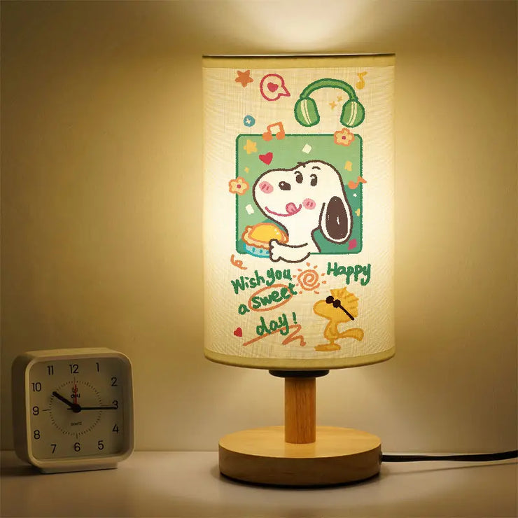 Snoopy Peanuts cartoon cute bedroom bedside lamp decorative ornaments children's room lamp