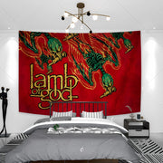 American Pop-Rock Lamb Of Gods Background Decorative Tapestry