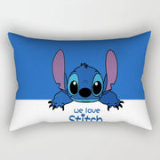 30x50cm Disney Stitch Throw Pillowcase Anime Cartoon Lilo & Stitch Printing Sofa Pillow