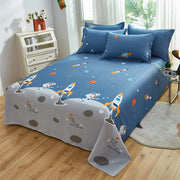 Cartoon Star Flat Sheet Twin Kawaii Yellow Stars Bed Sheet Set For Child Teen Room